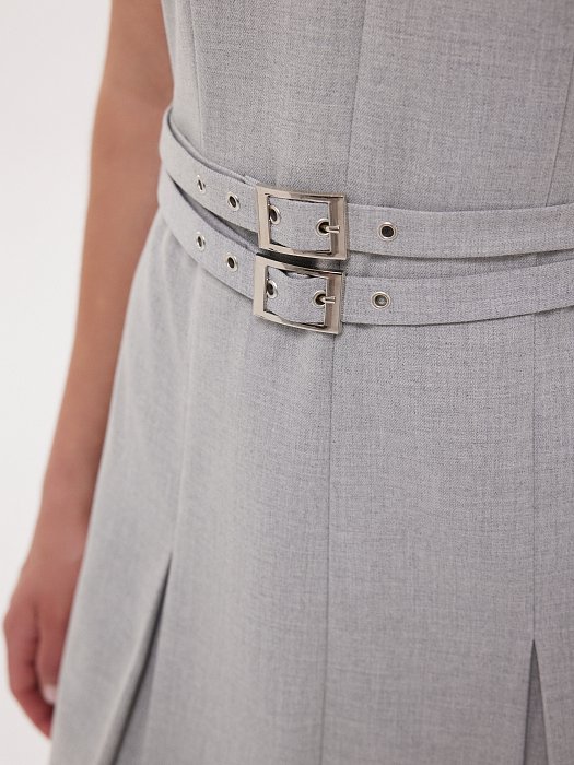 Платье-мини со складками: фото №4