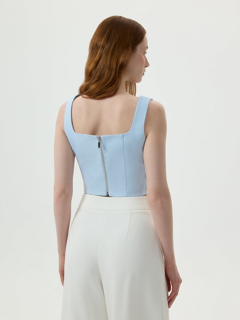 Укороченный топ с хлопком