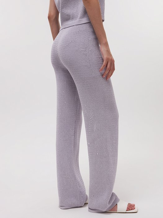 Вязаные брюки с пайетками: фото №4