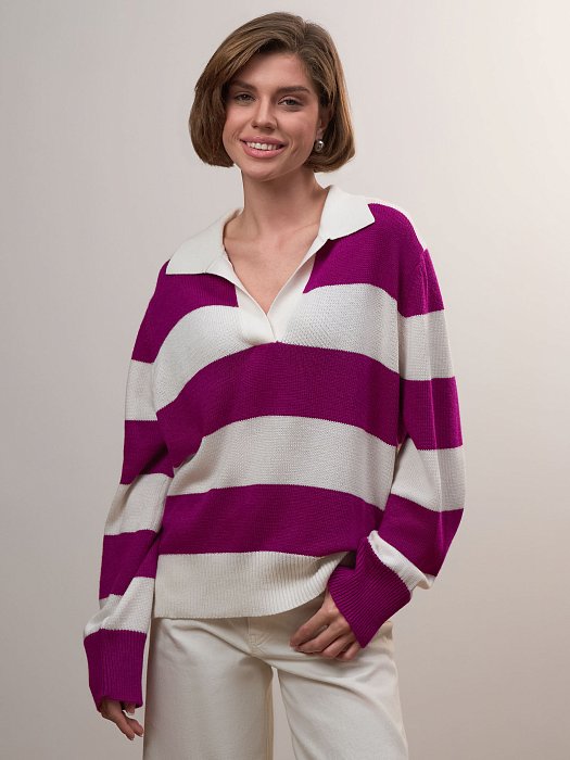 Джемпер с отложным воротником: фото №3