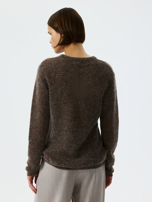 Джемпер с мохером и пайетками: фото №5