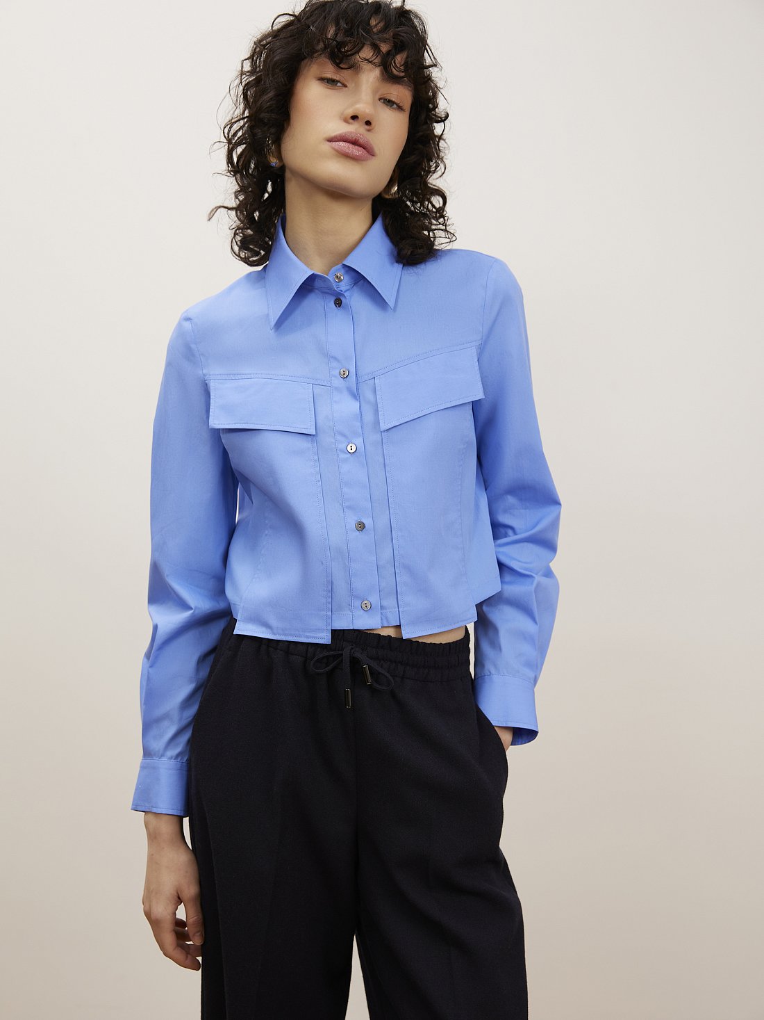 Укороченная рубашка: фото №1