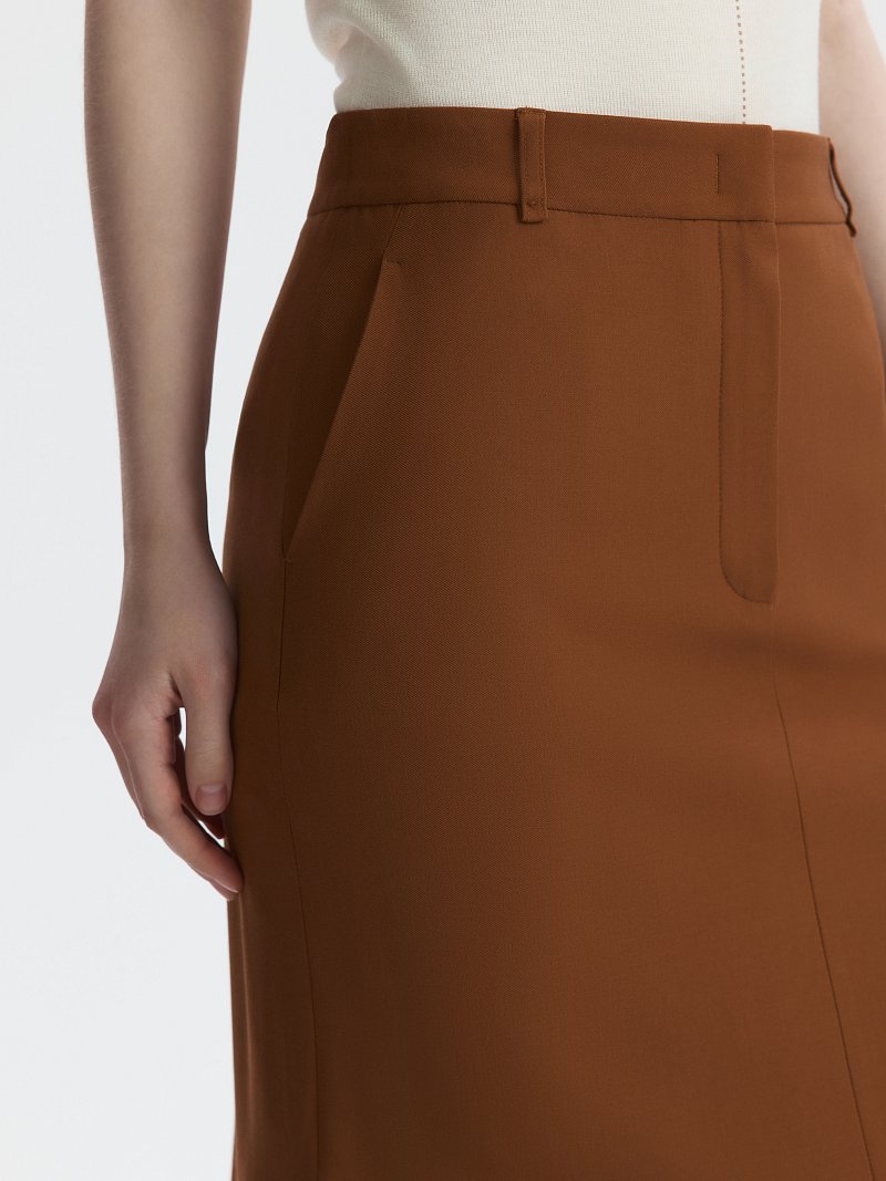 Прямая юбка из вискозы