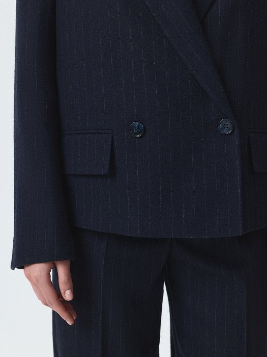 Жакет из фланели в полоску (Р158): фото №5