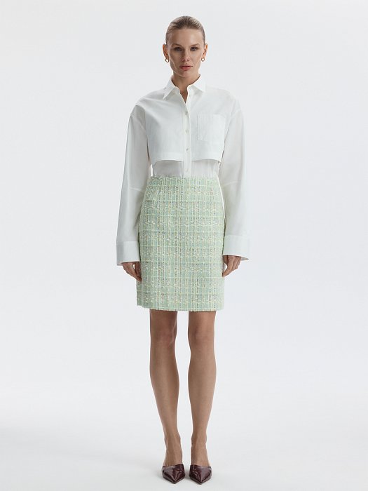 Мини-юбка из букле: фото №6