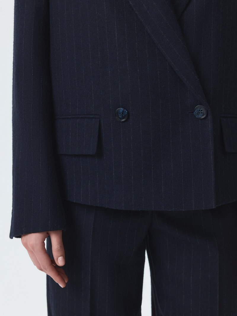 Жакет из фланели в полоску (Р158)