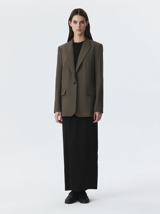 Прямой однобортный жакет: фото №2
