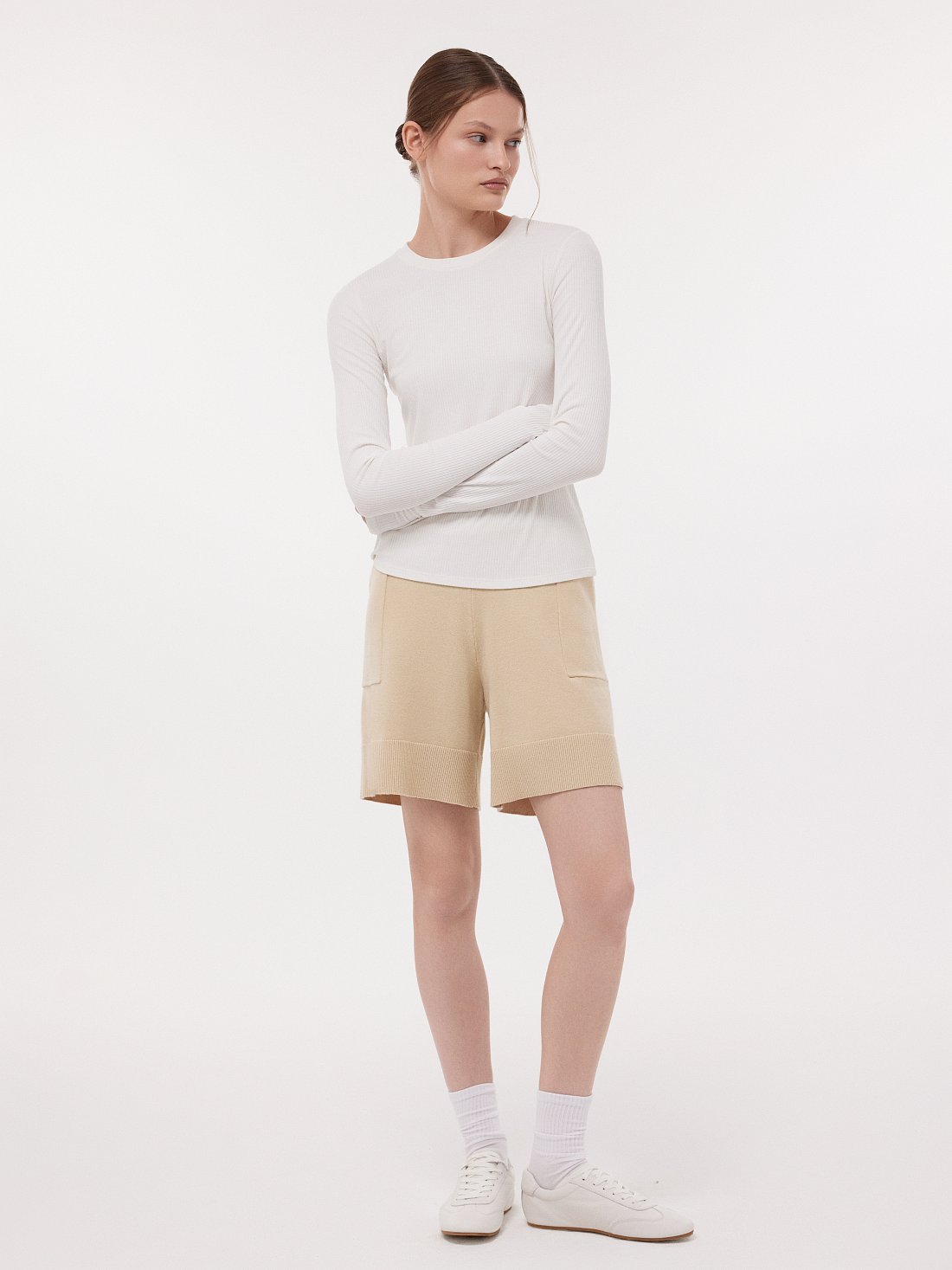 Шорты из вязаного трикотажа: фото №1