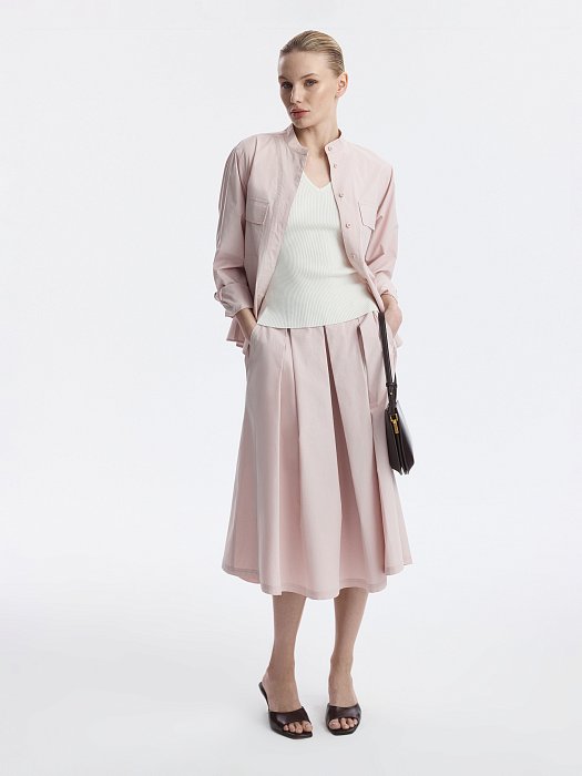 Юбка в складку из хлопка: фото №6