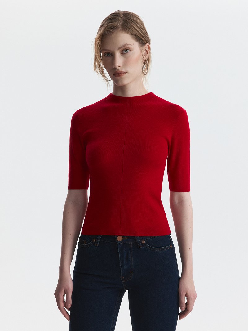 Джемпер с шерстью и шелком