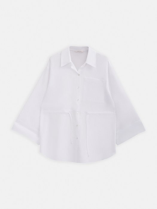 Блуза льняная на кулиске: фото №5