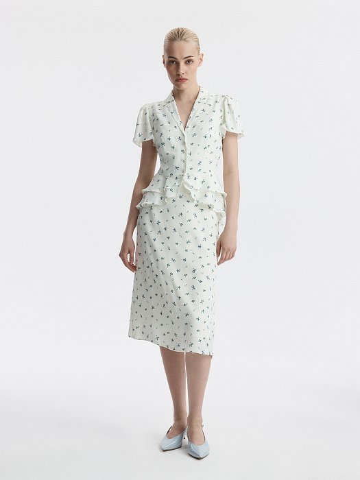 Атласная блуза в цветочек: фото №2