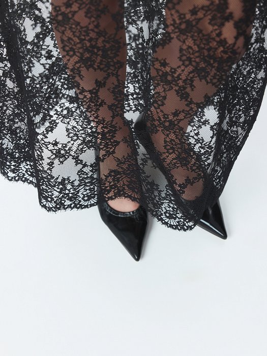 Двойная юбка со съемным кружевом: фото №4