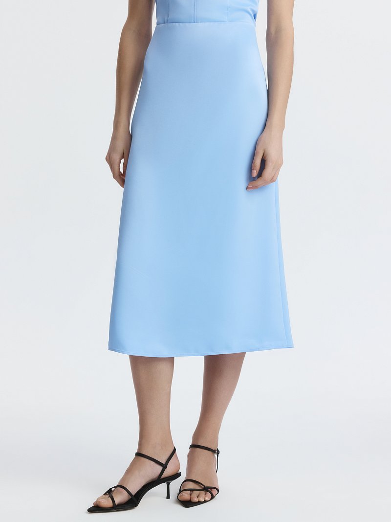 Юбка-миди из сатина