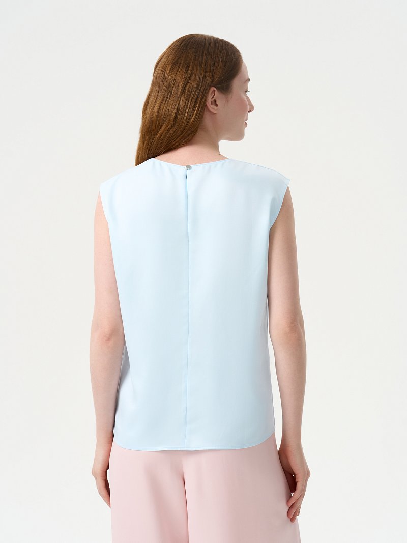 Прямой топ из сатина