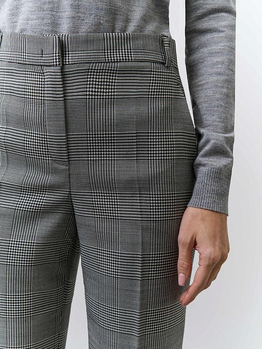 Прямые брюки с добавлением шерсти: фото №4