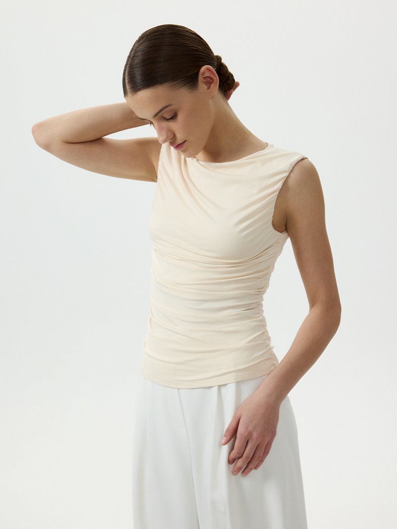 Топ с драпировками