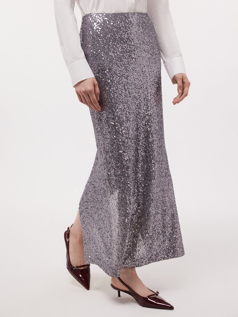 Юбка-макси в пайетках