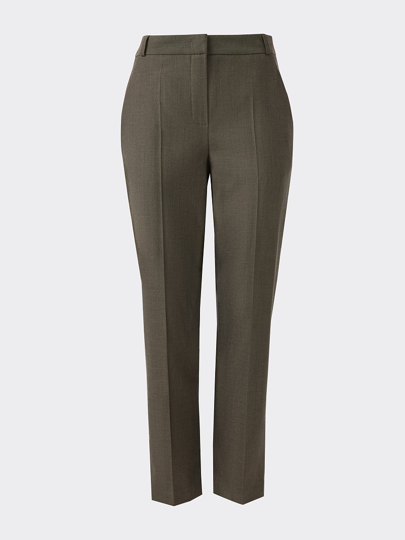 Зауженные укороченные брюки