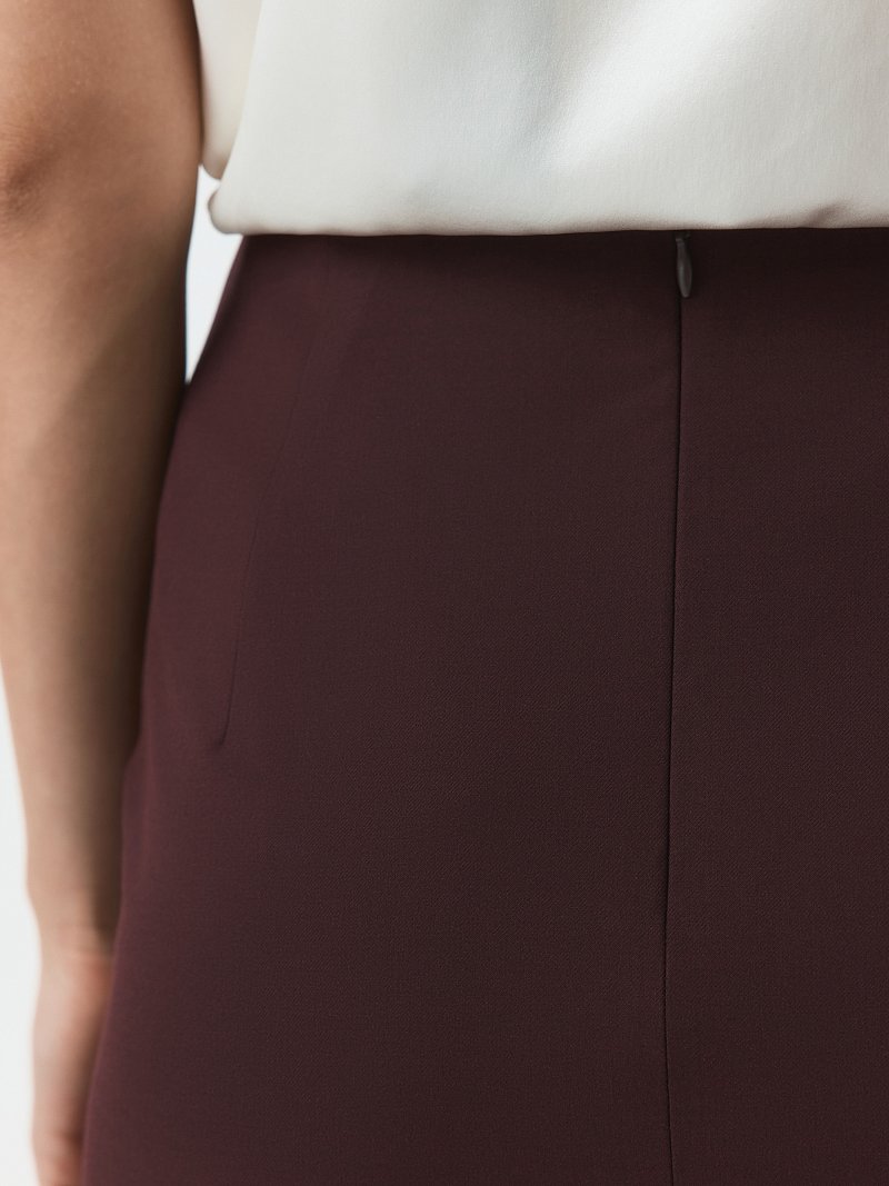 Прямая мини-юбка