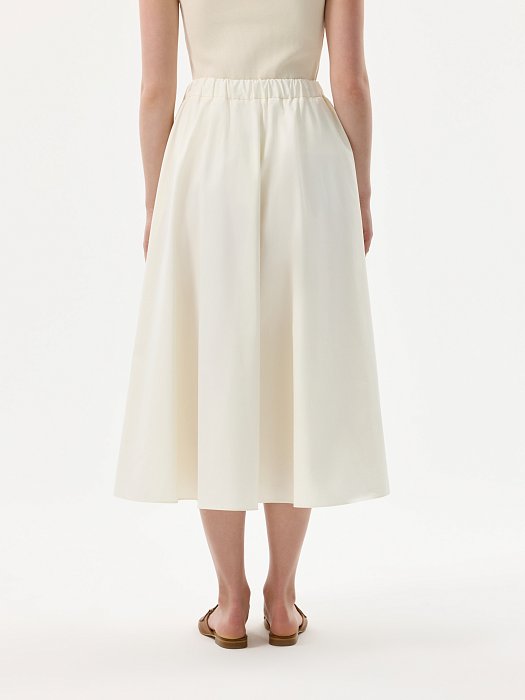 Расклешенная юбка из хлопка: фото №3