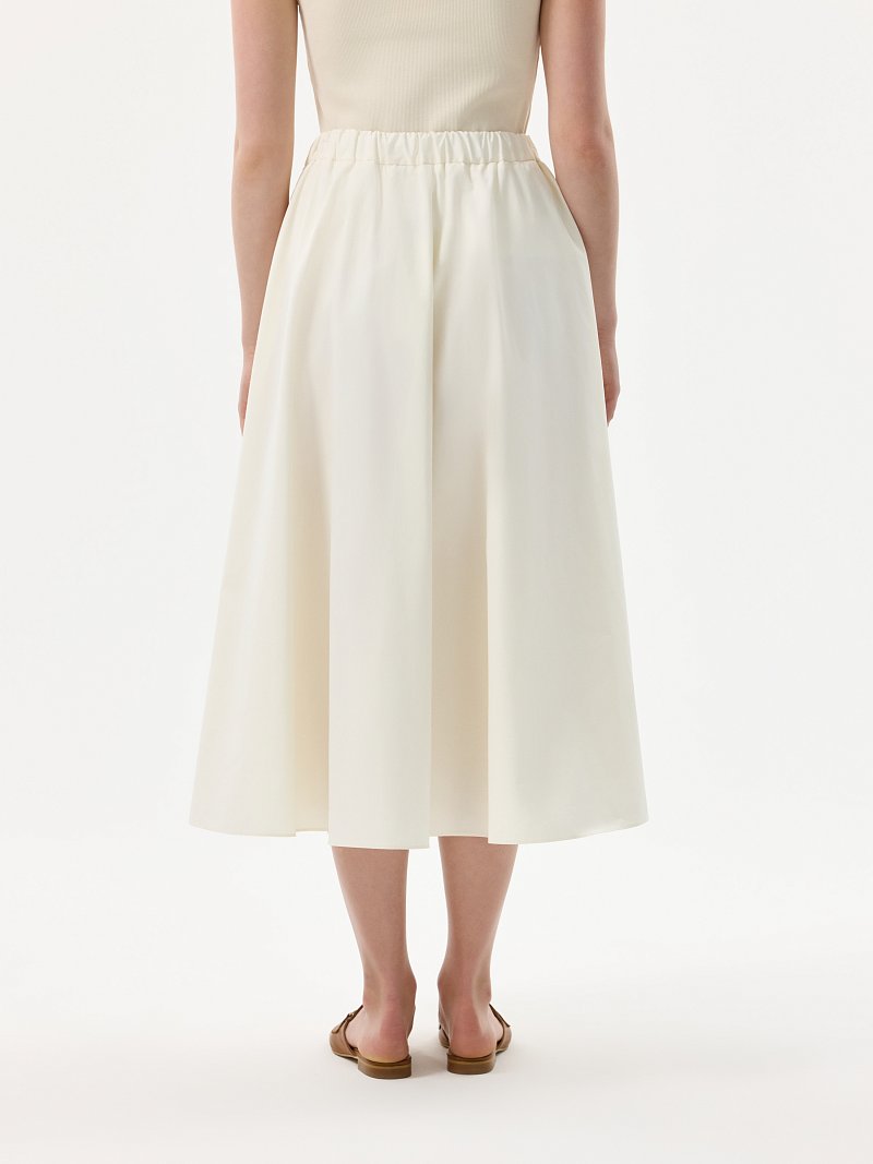 Расклешенная юбка из хлопка