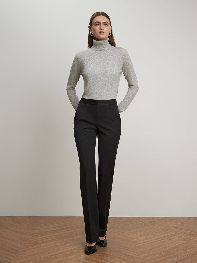 Прямые брюки со стрелками 