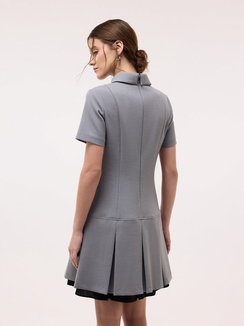 Платье-поло из трикотажа