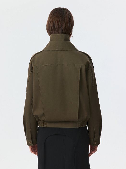 Объемная куртка из хлопка: фото №5