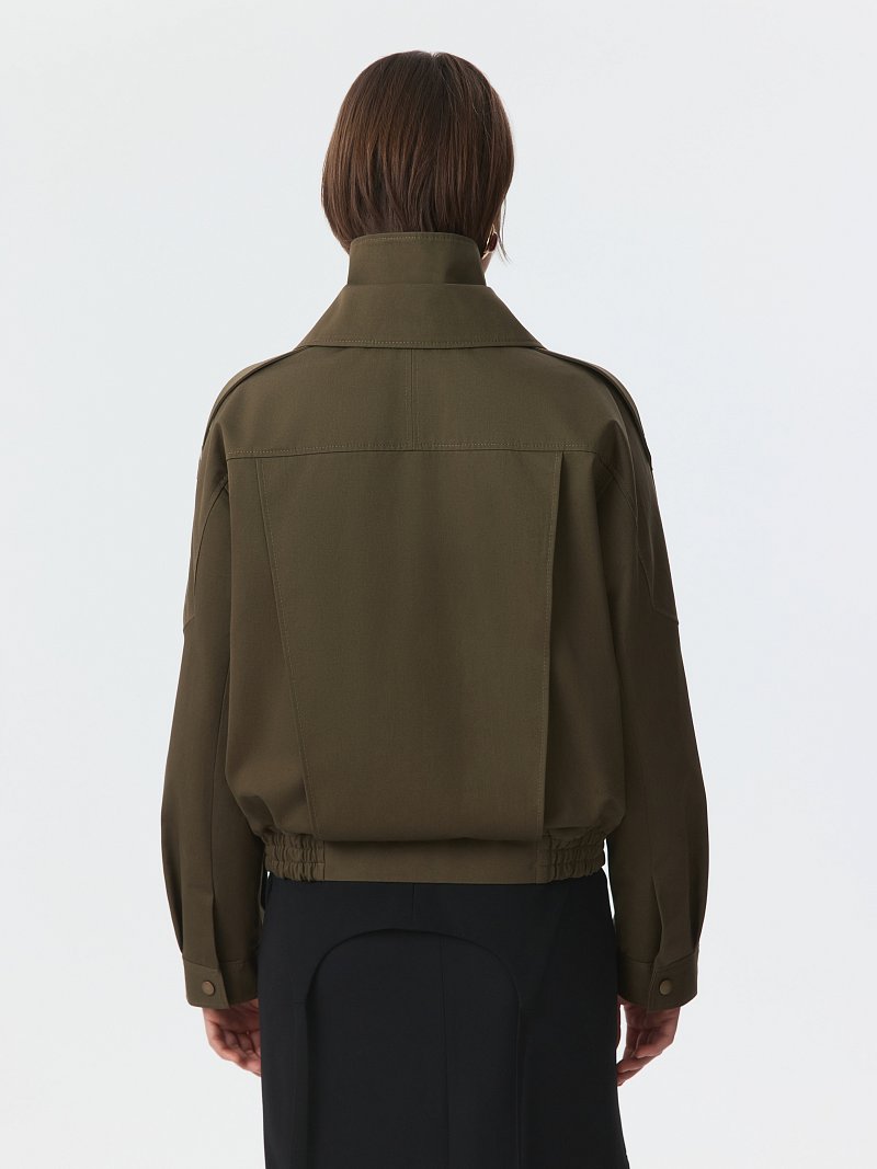 Объемная куртка из хлопка