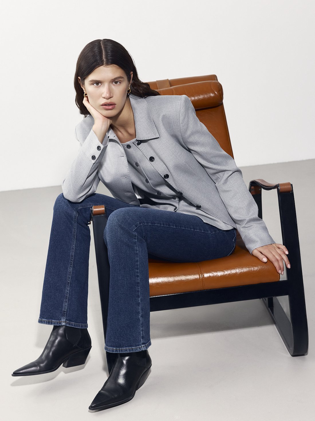 Жакет с отложным воротником: фото №1