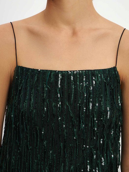 Платье-мини с пайетками: фото №3