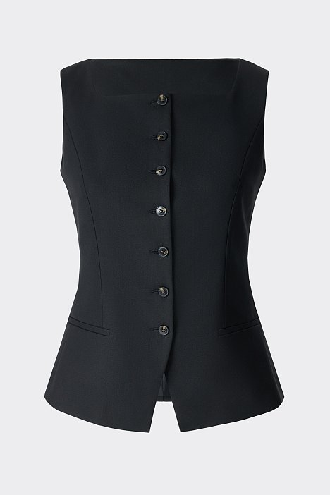 Костюмный жилет с квадратным вырезом: фото №7