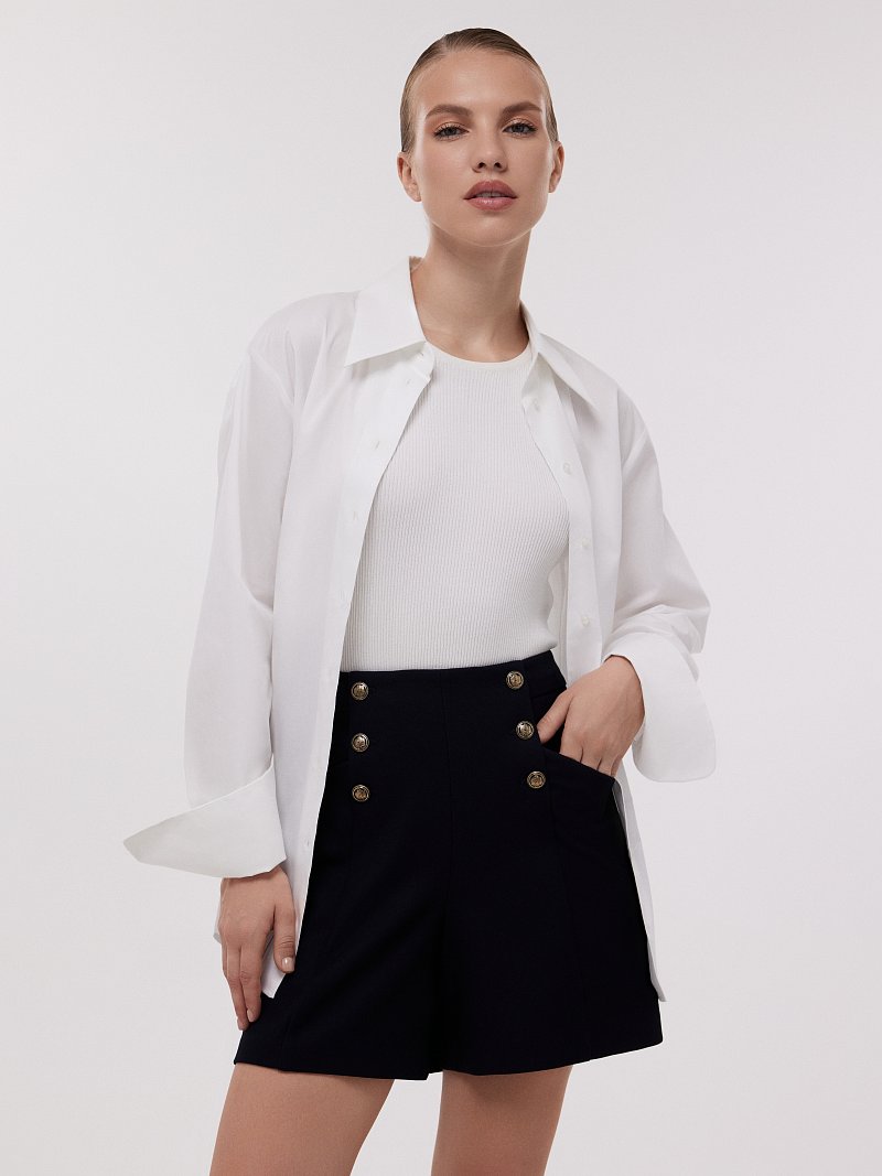 Шорты с высокой посадкой 