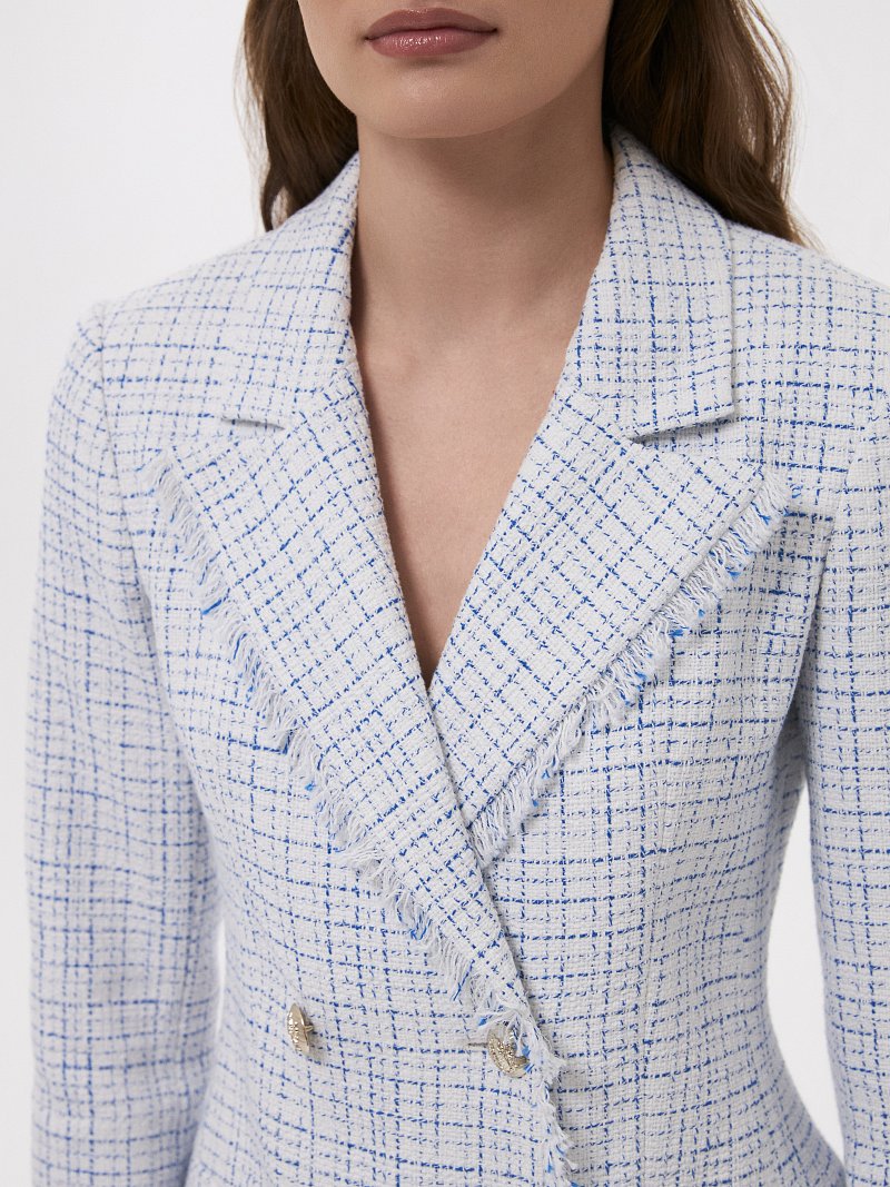 Двубортное платье из твида