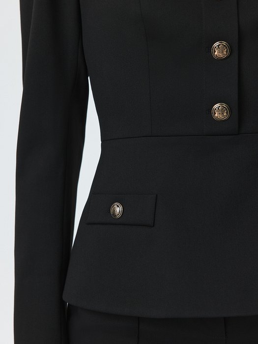 Приталенный жакет на молнии (Р158): фото №5