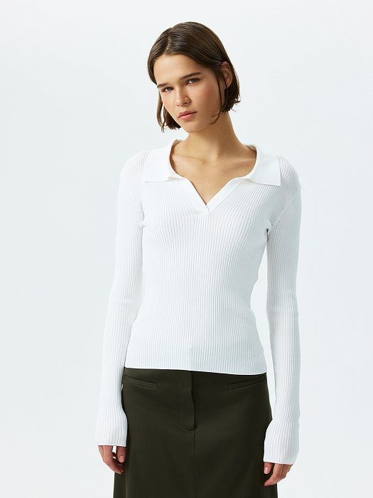 Лонгслив с V-вырезом: фото №5