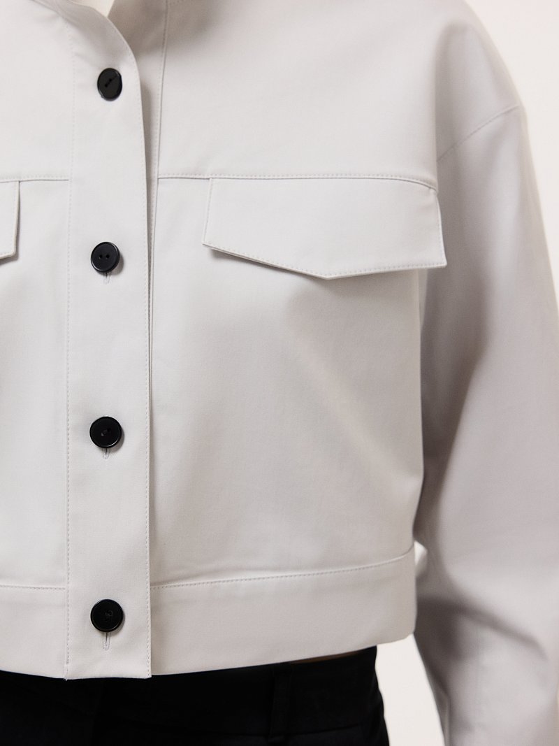 Укороченный жакет из хлопка