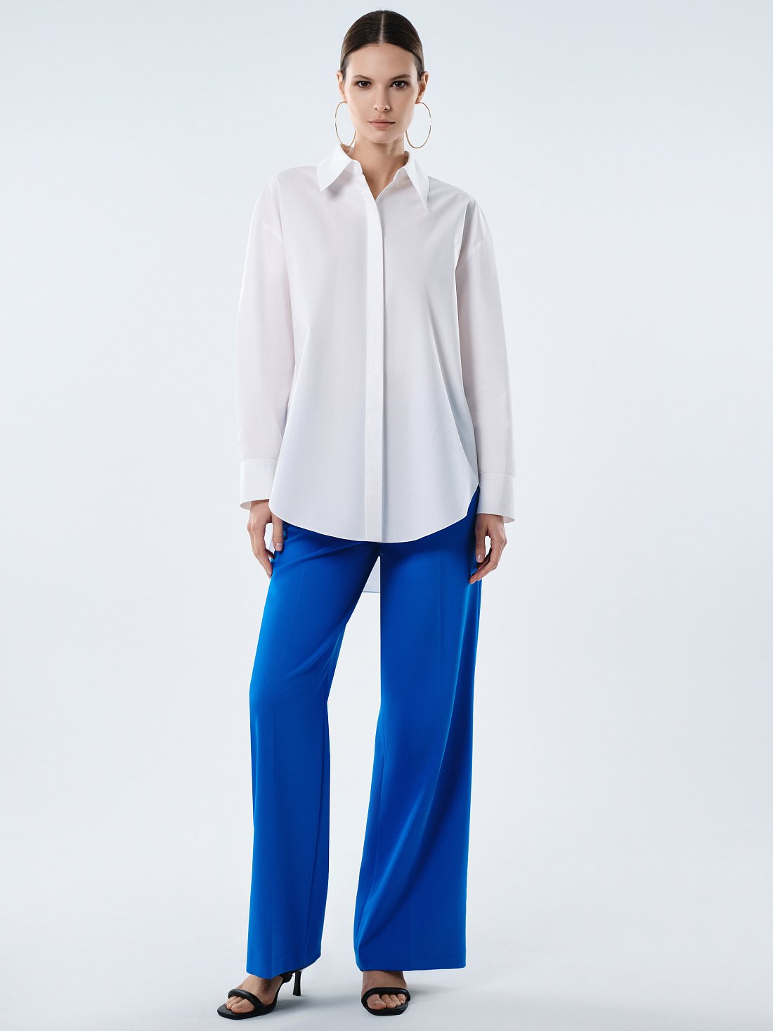 Рубашка с декоративной кокеткой: фото №1