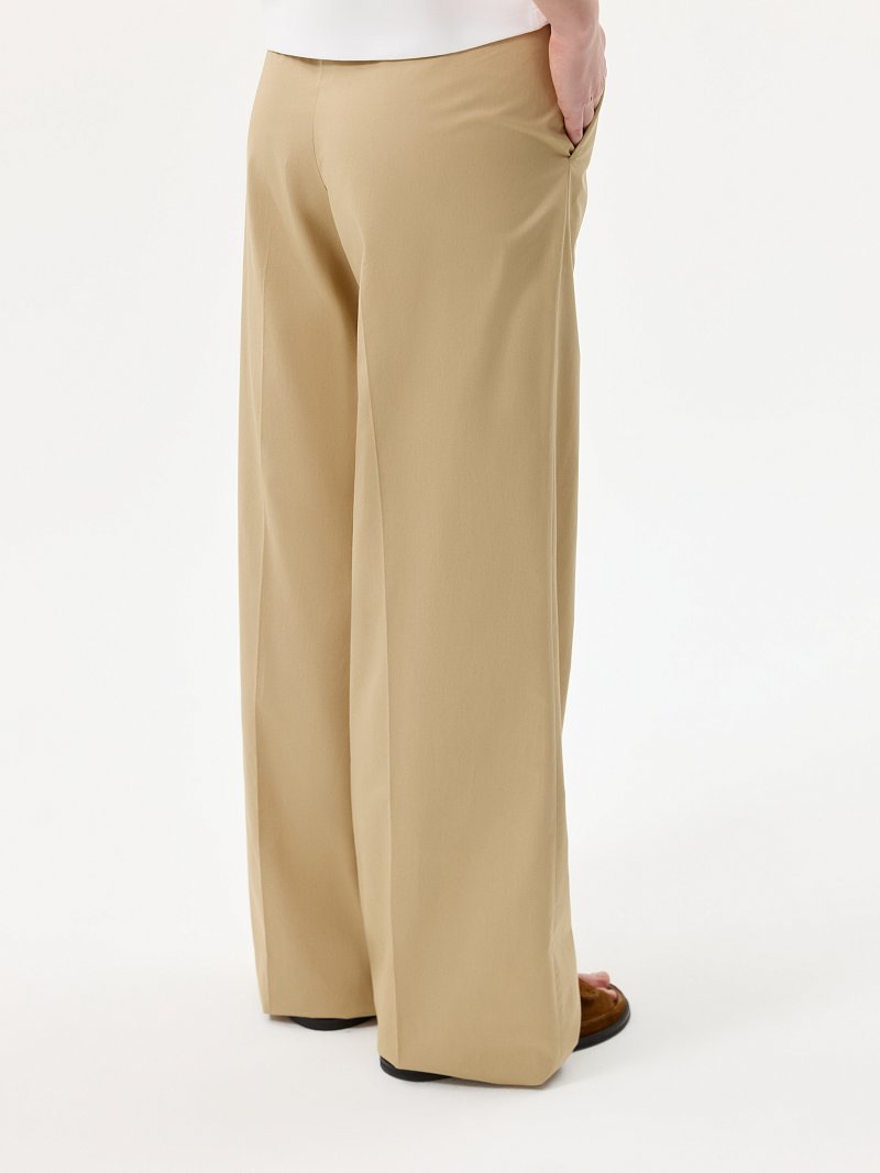 Брюки из хлопка на кулиске