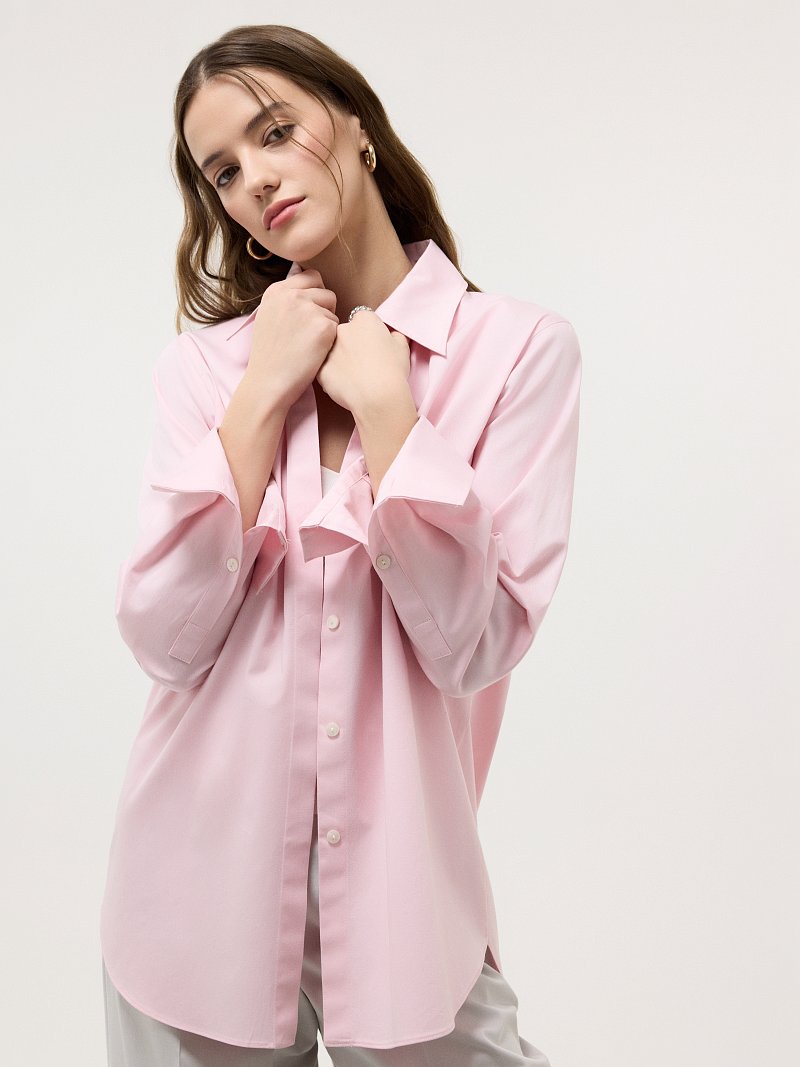 Рубашка оверсайз из хлопка