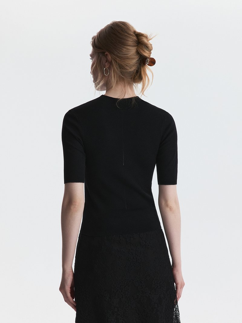 Джемпер с шерстью и шелком