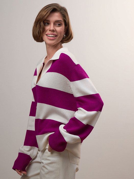 Джемпер с отложным воротником: фото №6