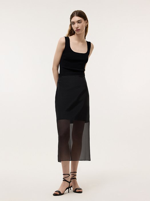 Юбка-миди из органзы: фото №5