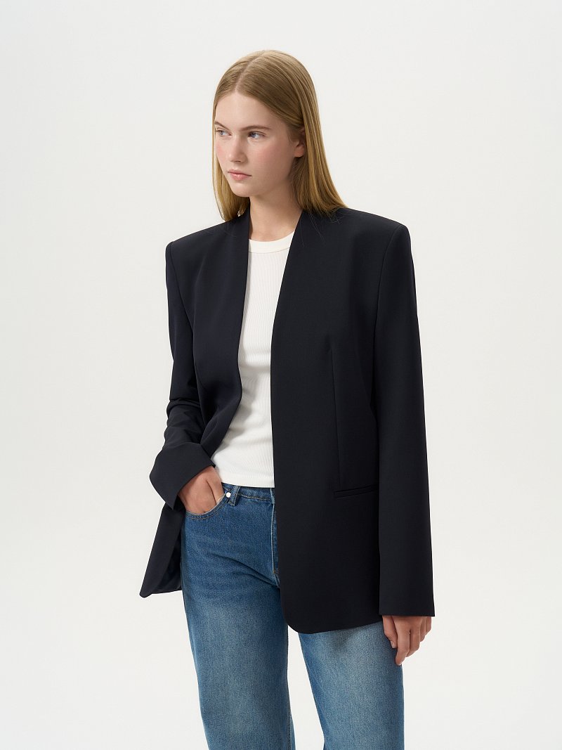 Жакет без застежки