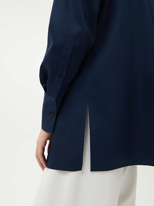 Удлиненная рубашка из хлопка: фото №5