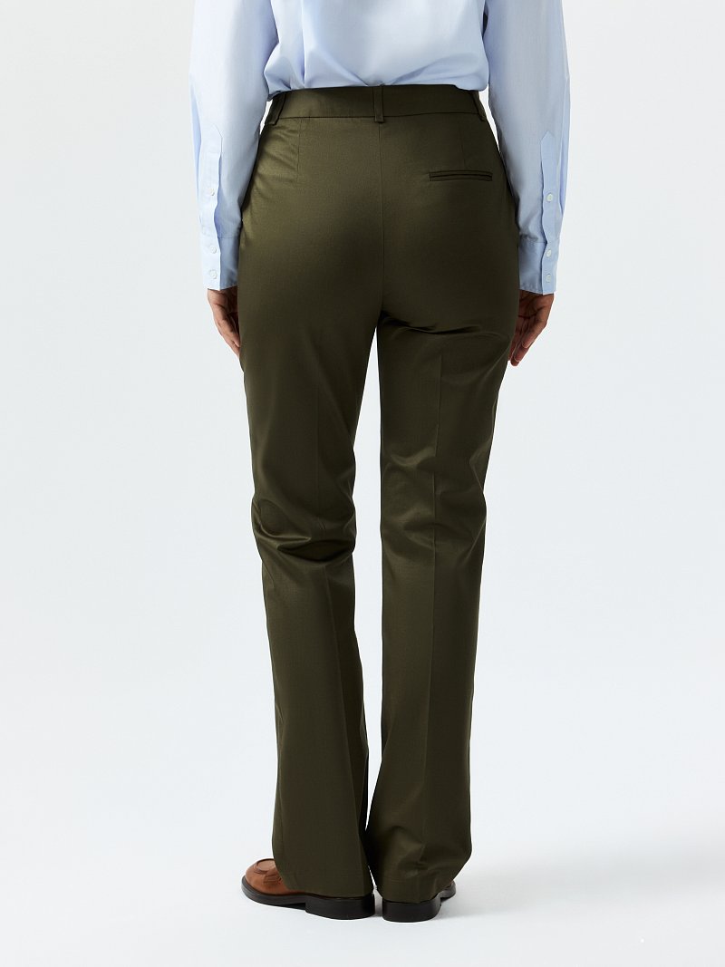 Зауженные брюки из хлопка