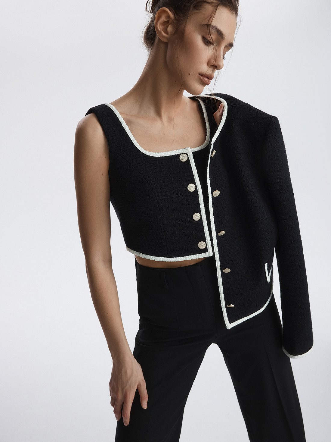 Жилет из твида: фото №1