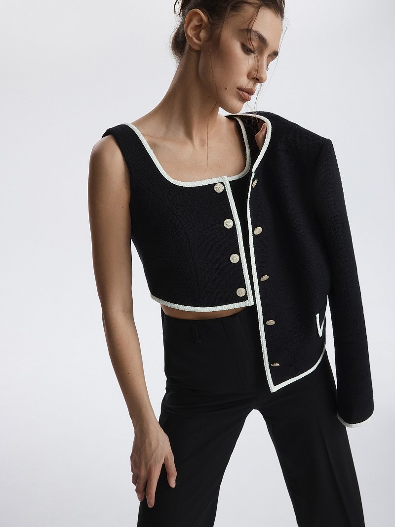 Жилет из твида