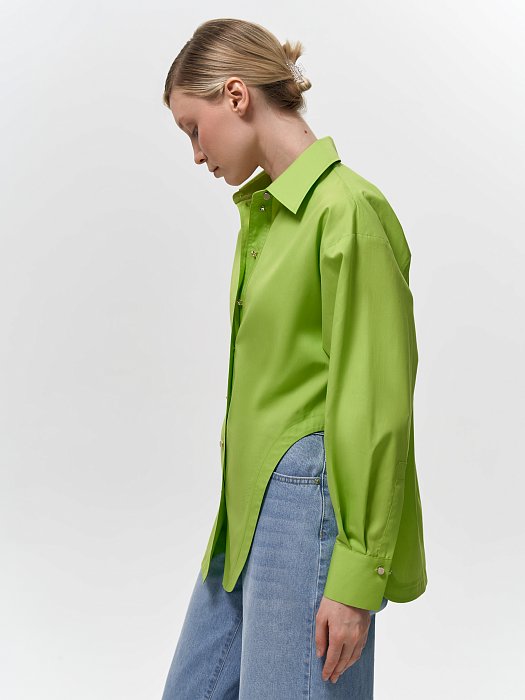 Рубашка с асимметричным низом: фото №5